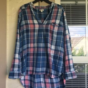 GAP Plaid Pullover